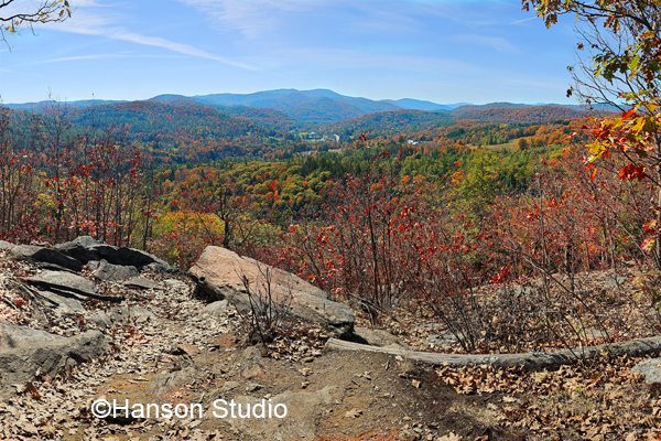 Woodstock, VT - Mt. Tom View of Mountains with Ledges